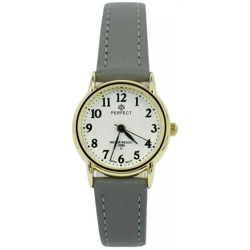 Perfect часы наручные, кварцевые, на батарейке, женские, металлический корпус, кожаный ремень, металлический браслет, с японским механизмом LX017-043-4