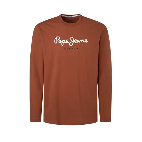 Лонгслив Pepe Jeans, размер XXL, коричневый