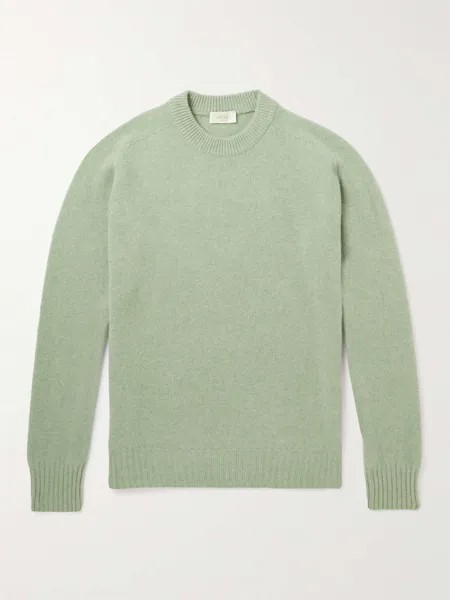 Узкий свитер из смесового хлопка ALTEA, зеленый