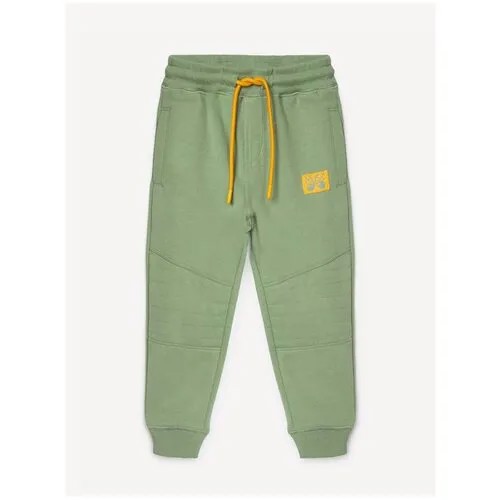 Зелёные спортивные брюки Jogger с нашивкой для мальчика Gloria Jeans, размер 2-3г/98