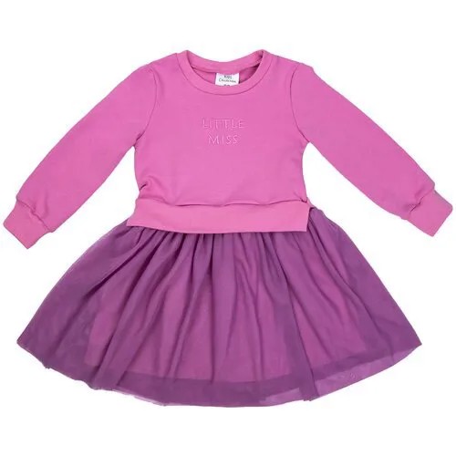 Платье детское Amarobaby LITTLE MISS, розовый, размер 98