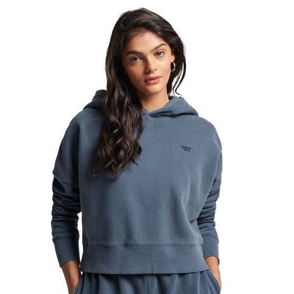 Худи Superdry Vintage Wash Crop, синий
