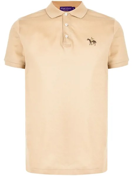 Ralph Lauren Purple Label рубашка поло с вышивкой
