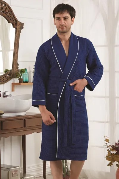 Банный халат Karna банный Ti Цвет: Синий (xxxxL)