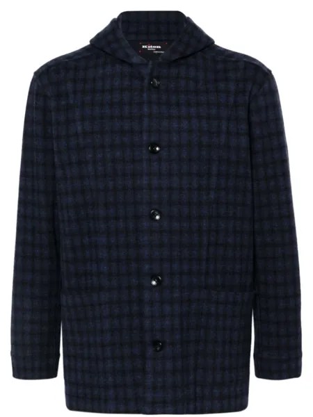 Kiton куртка в клетку, синий