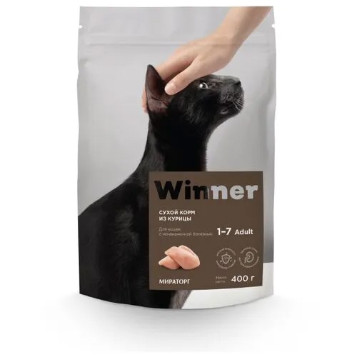 Корм для кошек Winner для профилактики МКБ, с курицей 400 г