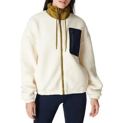 Sweaty Betty Womens White Faux Fur Short Active Fleece Jacket Coat XXL BHFO 4322