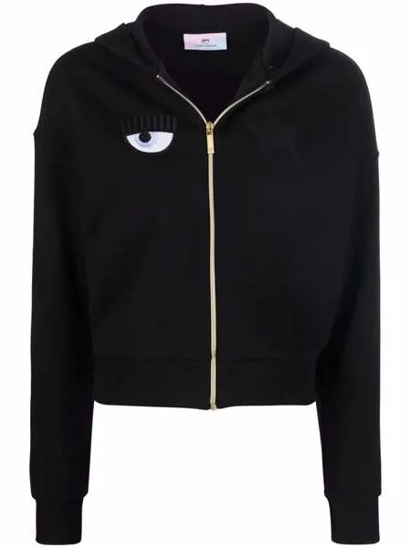 Chiara Ferragni укороченное худи Eye Star на молнии