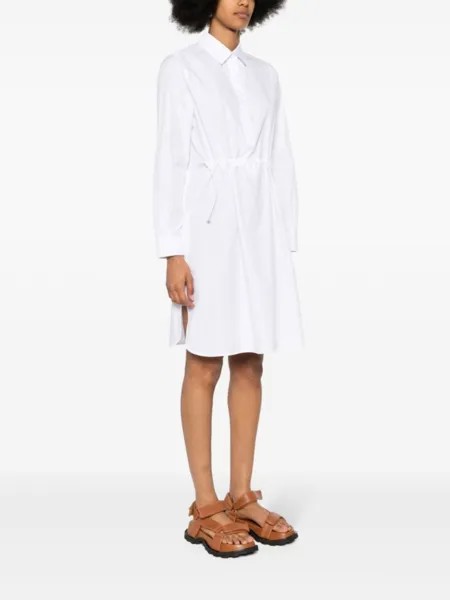 Платье-рубашка длины миди Max Mara, белый