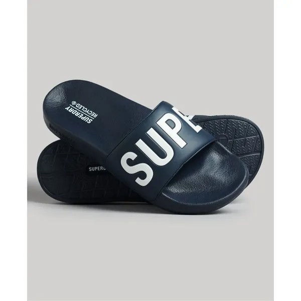 Шлепанцы Superdry Code Core Vegan Pool, синий