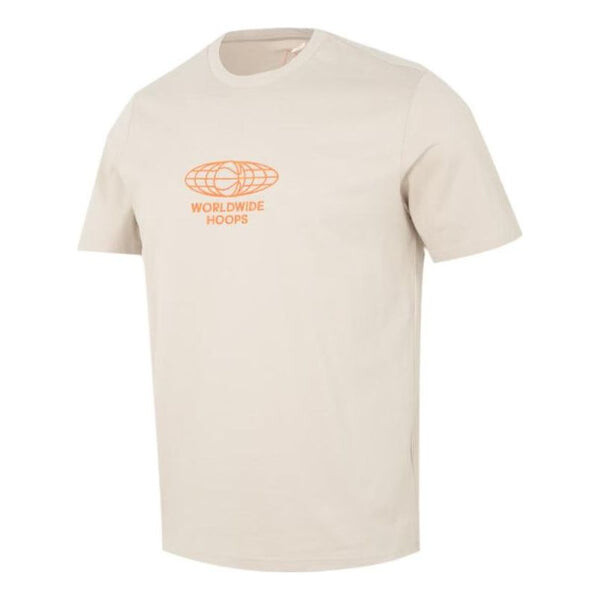 Футболка поло estampado world hoops globe basketball t shirts Adidas, бежевый