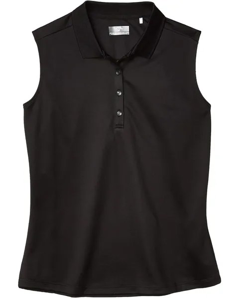 Поло Callaway Sleeveless Essential Solid Knit Polo, цвет Caviar