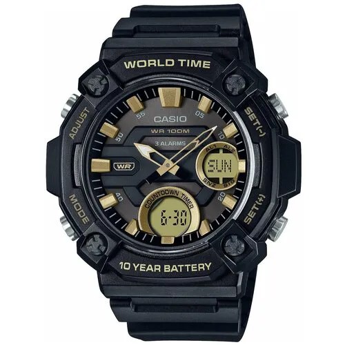 Наручные часы CASIO Collection 76997, черный, золотой