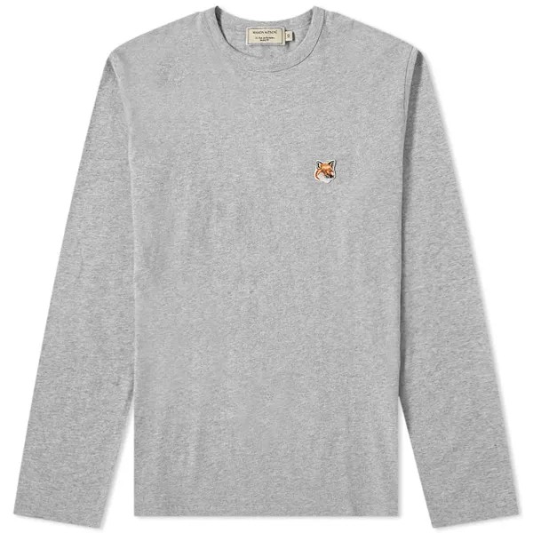 Футболка Maison Kitsuné Long Sleeve Fox Head Patch Tee