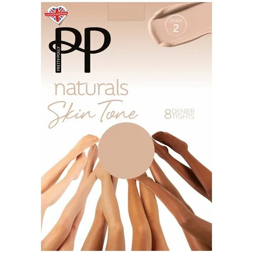 Колготки Pretty Polly Skin Tones, размер S-M, коричневый