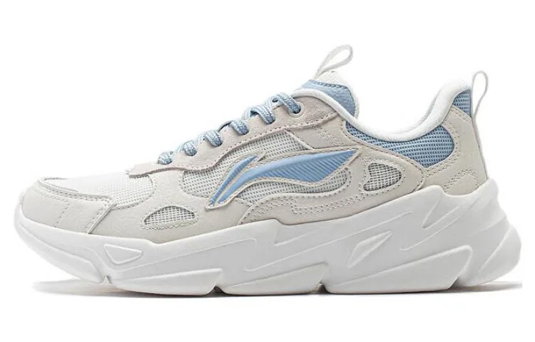 Кроссовки LINING Stream Fireflies Lifestyle Shoes Women's Low-top White/Royal Blue, белый/синий