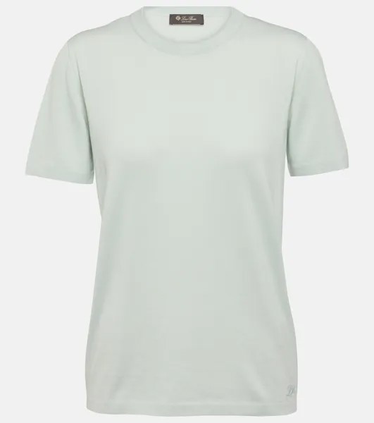 Футболка Angera из хлопка Loro Piana, зеленый