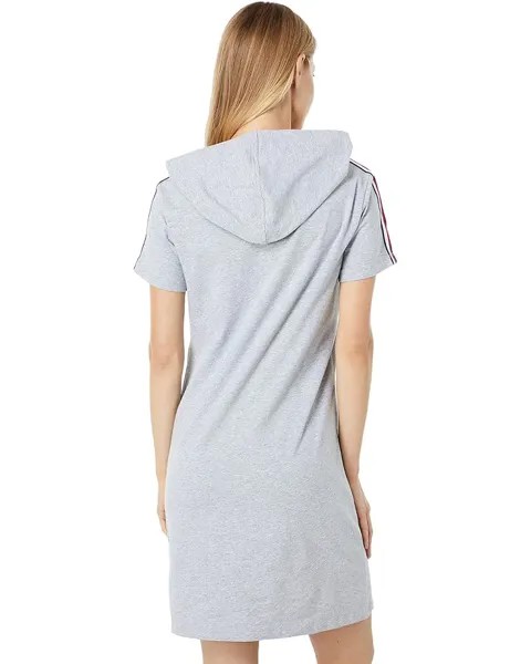 Платье Tommy Hilfiger Logo Tape Hoodie Dress, цвет Stone Grey Heather