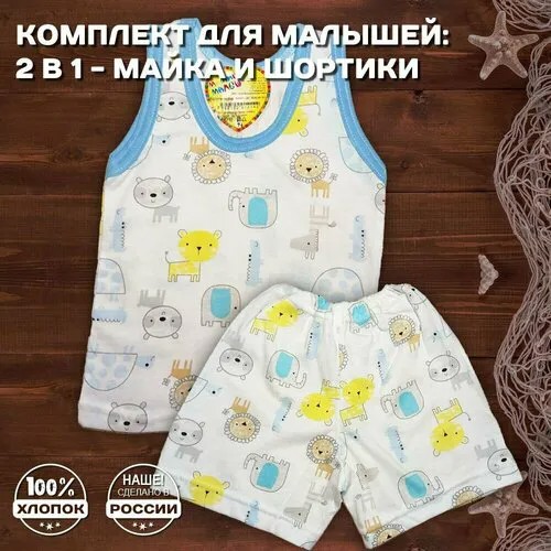 Комплект одежды Мамин Малыш, размер 80, голубой