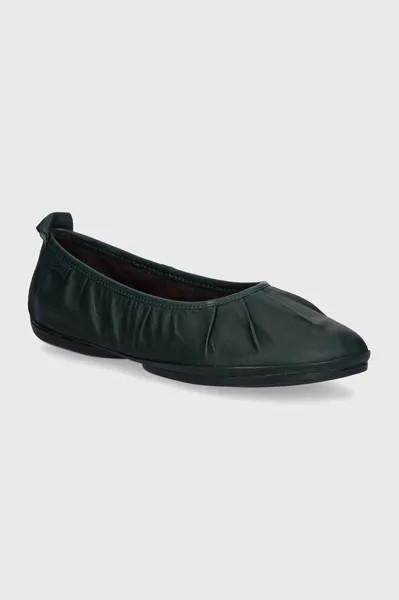 Кожаные балетки Right Nina Camper, зеленый