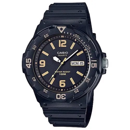 Наручные часы CASIO Collection MRW-200H-1B3, черный, желтый