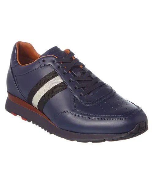 Мужские кроссовки Bally Aston 6205289 Темно-синие кожаные, мультиколор