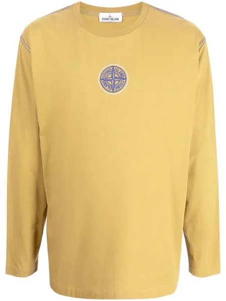Stone Island топ с длинными рукавами и логотипом