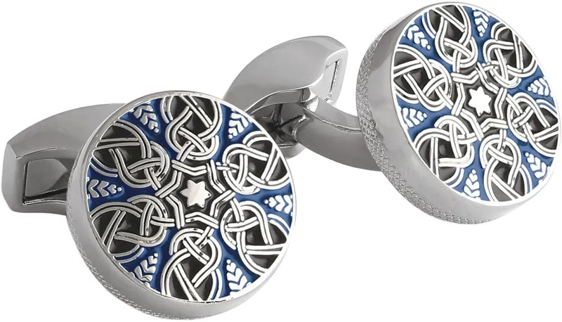 Запонки мужские Tateossian CL8211 серебристые