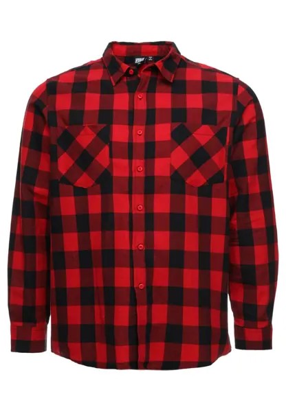 Рубашка Checked Urban Classics, цвет black/red