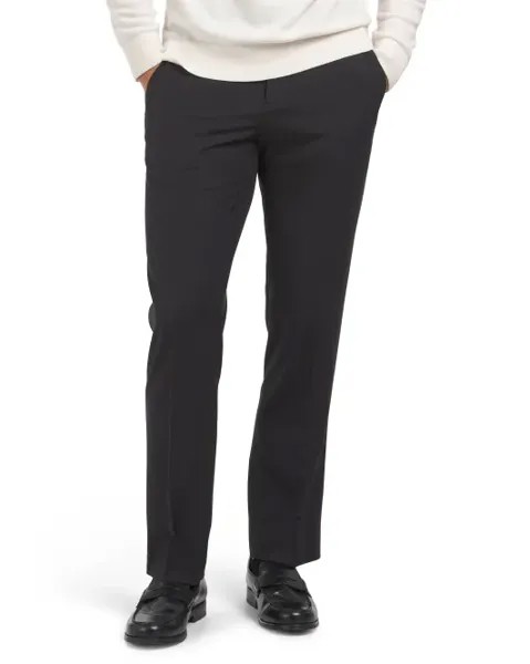 Брюки с тонкой османской текстурой Perry Ellis Portfolio, черный