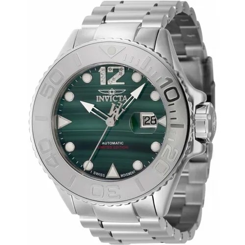 Наручные часы INVICTA 45204, зеленый, серебряный