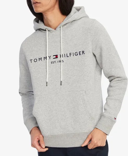 Мужская толстовка с вышитым логотипом Tommy Hilfiger