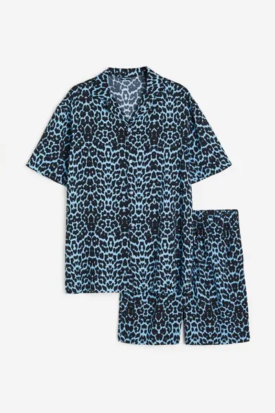 Пижама мужская H&M 1146553001 синяя S (доставка из-за рубежа)