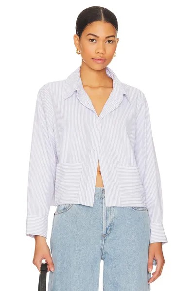 Рубашка LNA Rai Button Up, цвет White & Black