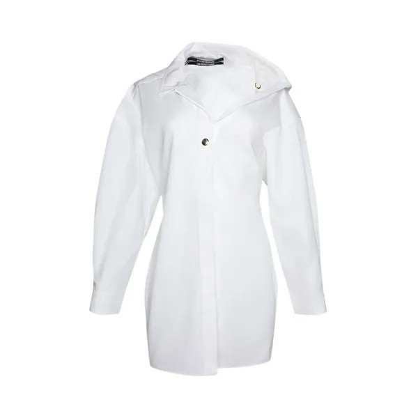 Платье Jacquemus La Mini Robe Chemise, белый