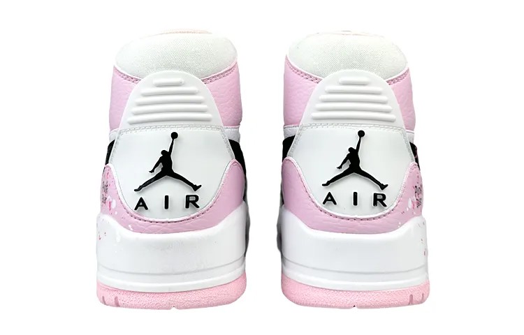 Кроссовки Jordan Legacy 312 Vintage Basketball Shoes Women's High-top Pink/black/gray, белый