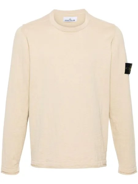 Stone Island джемпер с нашивкой Compass, нейтральный цвет
