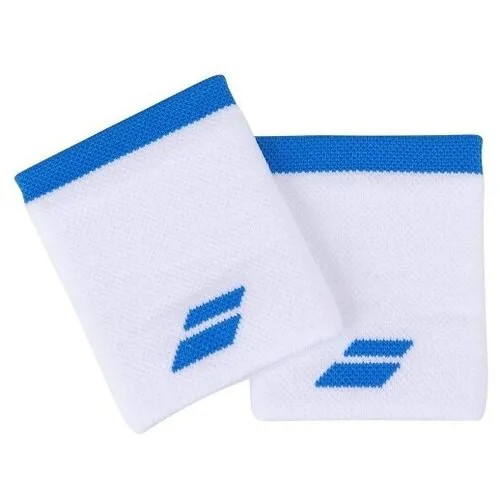 Напульсник Babolat Wristband Logo Jumbo x2 White/Blue 5UA1262-1030