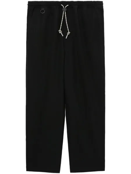 Comme des Garçons Homme прямые брюки с кулиской, черный