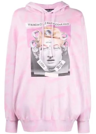 Versace Jeans Couture худи с кулиской и графичным принтом
