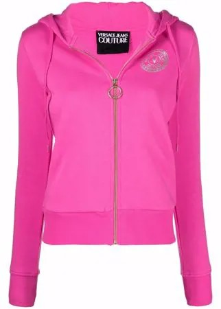 Versace Jeans Couture худи на молнии с логотипом