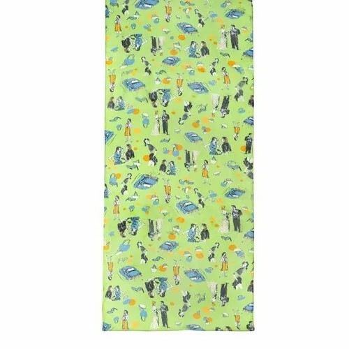 Шарф Roby Foulards,160х40 см, голубой