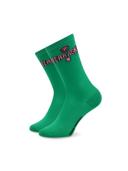 Высокие женские носки Chiara Ferragni, зеленый