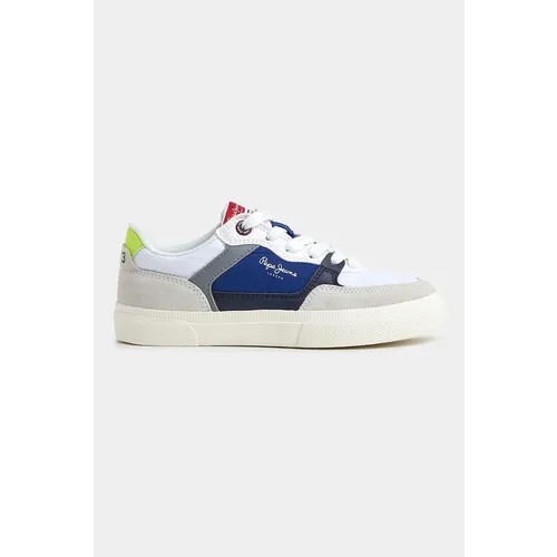 Кроссовки Pepe Jeans, демисезон/лето, натуральная замша, размер 35, белый