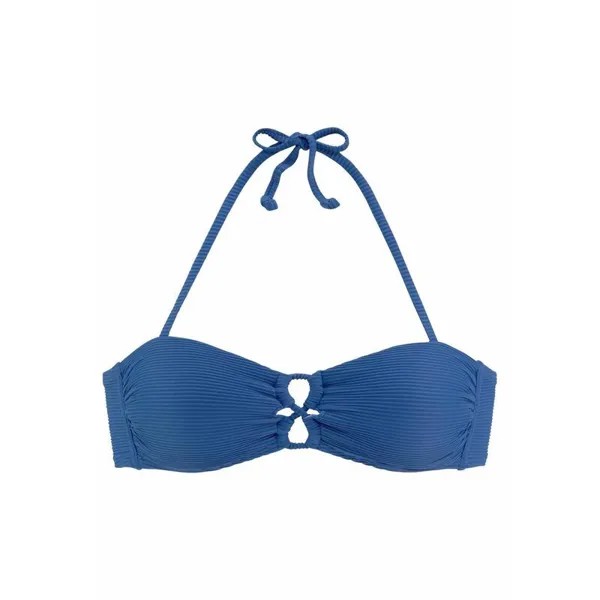Женский топ-бандо sunseeker «Fancy» с модной декоративной шнуровкой, цвет blau