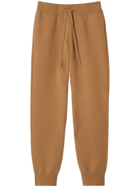 Burberry спортивные брюки с кулиской, коричневый