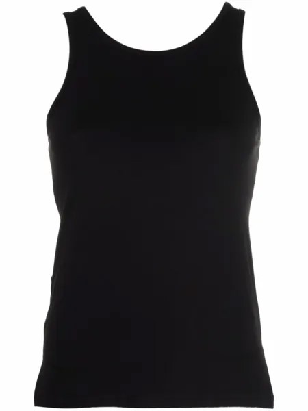 Yohji Yamamoto топ со шнуровкой, черный