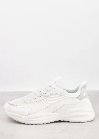 Белые кроссовки со вставками ASOS DESIGN-Белый