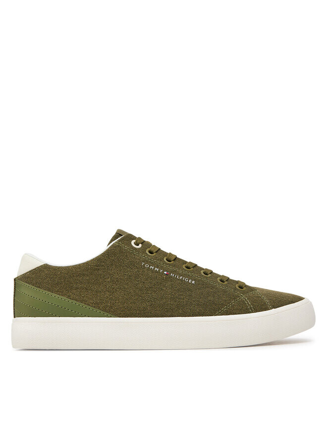 Кеды Tommy Hilfiger Zapatillas de tenis Th Hi Vulc Low Summer Cvs, зеленый