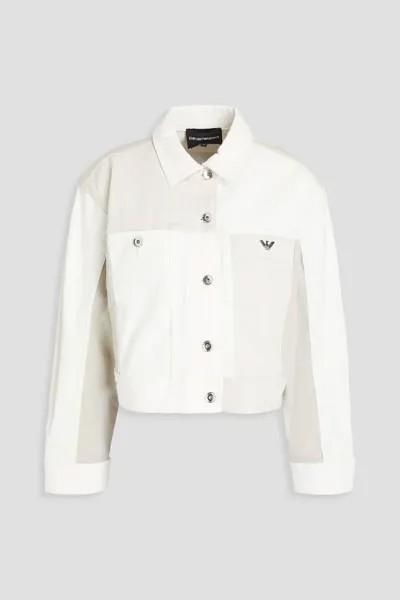 Куртка из смесового хлопка Emporio Armani, белый
